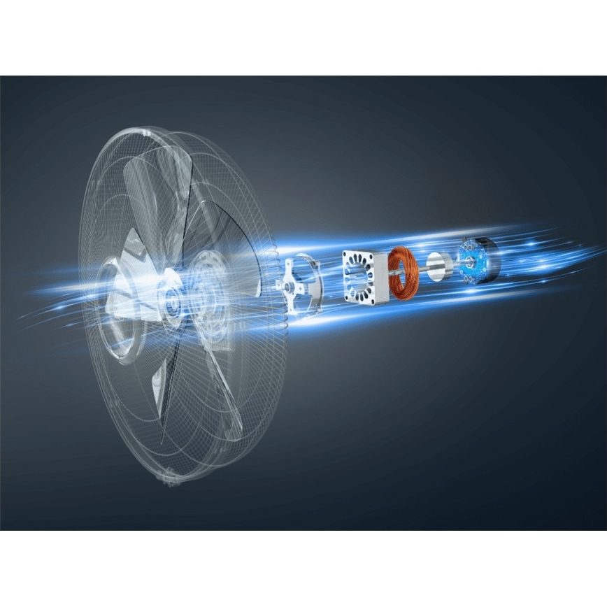 Rowenta - Stāvošais ventilators TURBO SILENCE 55W/230V 147 cm balts + tālvadība