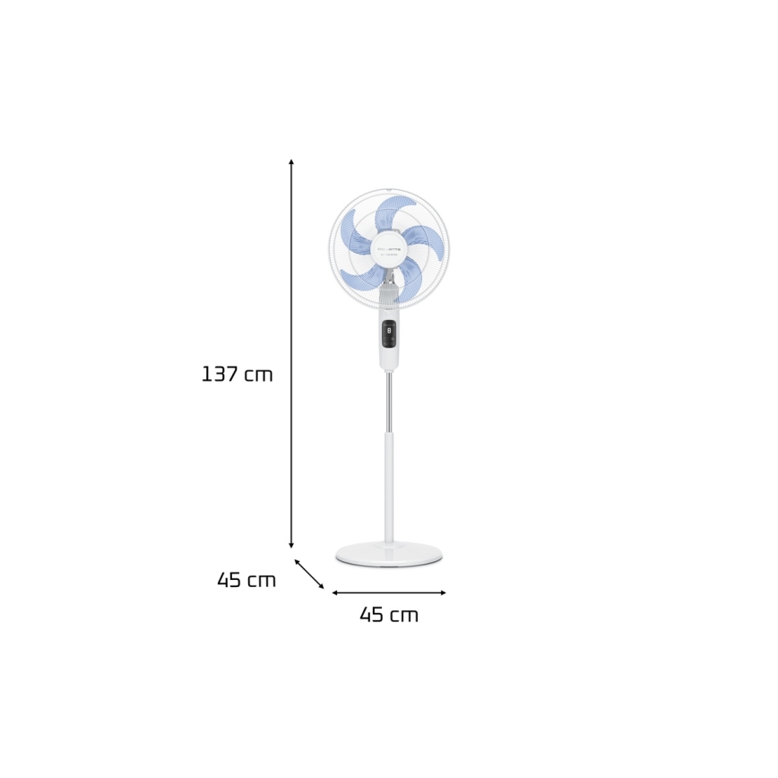 Rowenta - Stāvošais ventilators TURBO SILENCE 55W/230V 147 cm balts + tālvadība