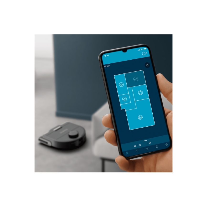 Rowenta - Viedais robota putekļu sūcējs ar mopu X-PLORER S240+ AI Animal & Allergy Wi-Fi 5200 mAh