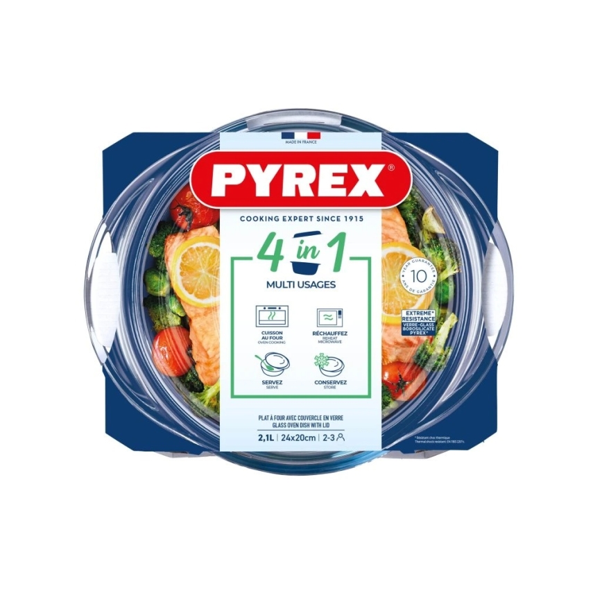 Sacepumu trauks ar vāku PYREX 2,1 l