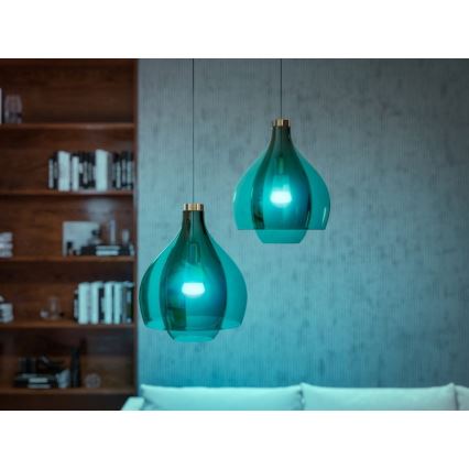Philips Hue WHITE AND COLOR AMBIANCE sākuma komplekts 2xE27/9W/230V 2000-6500K + Hue Bridge