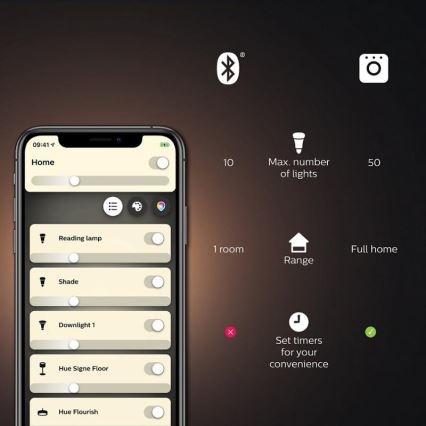 Sākuma komplekts Philips Hue WHITE AND COLOR AMBIANCE 3xE27/9W 2000-6500K + savienošanas ierīce