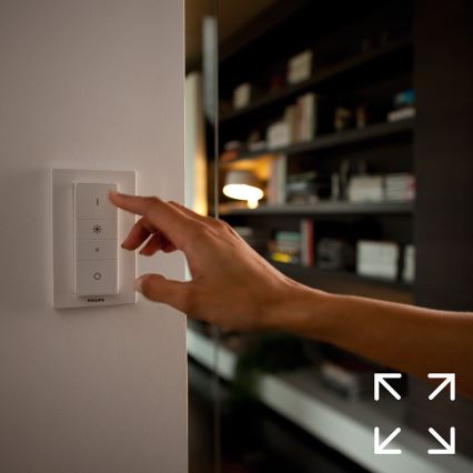 Sākuma komplekts Philips Hue WHITE AMBIANCE 2xE27/8W/230V + starpsavienojuma ierīce