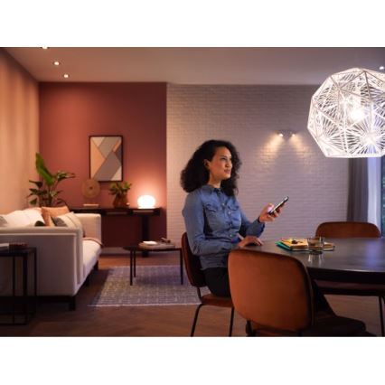 Philips Hue White Ambiance pamata komplekts 3xE27/11W 2200-6500K + Hue Bridge un dimmera slēdzis