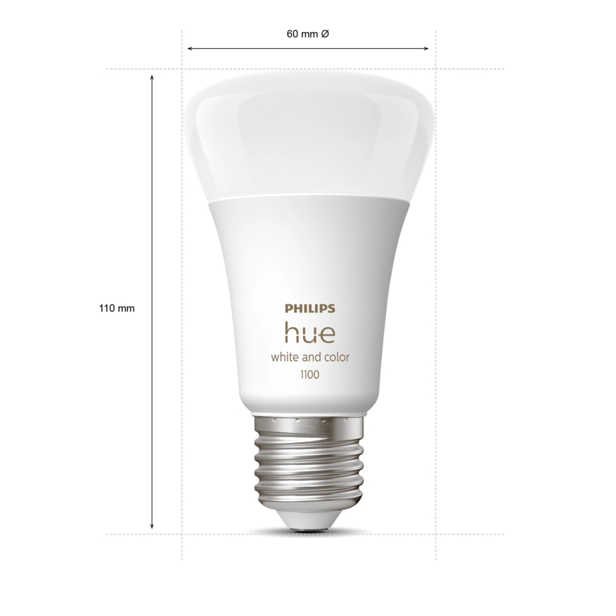 Sākuma komplekts Philips Hue WHITE AND COLOR AMBIANCE 2xE27/9W/230V 2200-6500K + viedā kontaktligzda un savienojuma ierīce