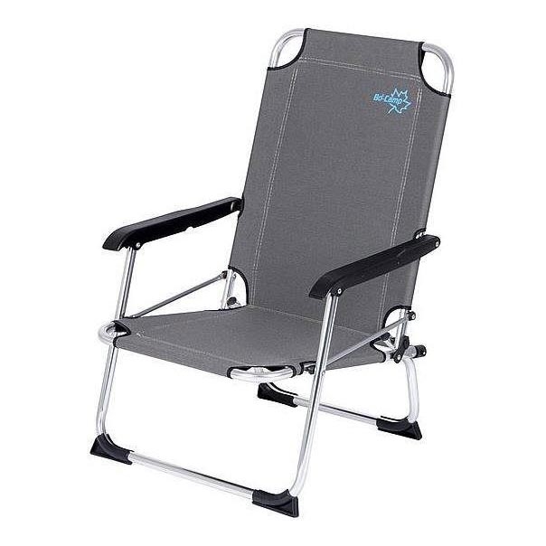 Saliekamais kempinga krēsls, pelēks