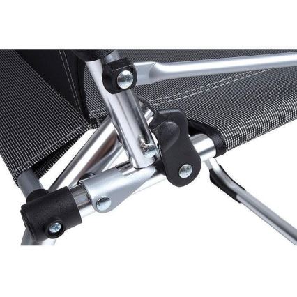 Saliekamais kempinga krēsls, pelēks