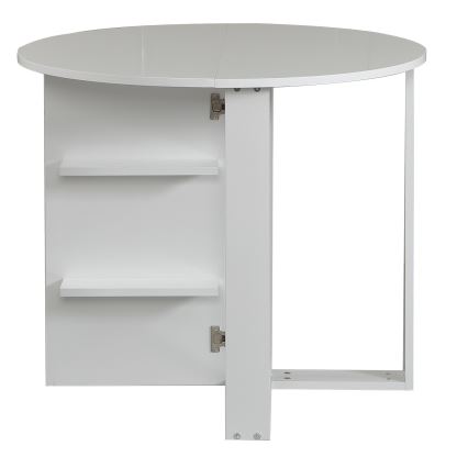 Saliekams galds MIDDLE 77x90 cm balts