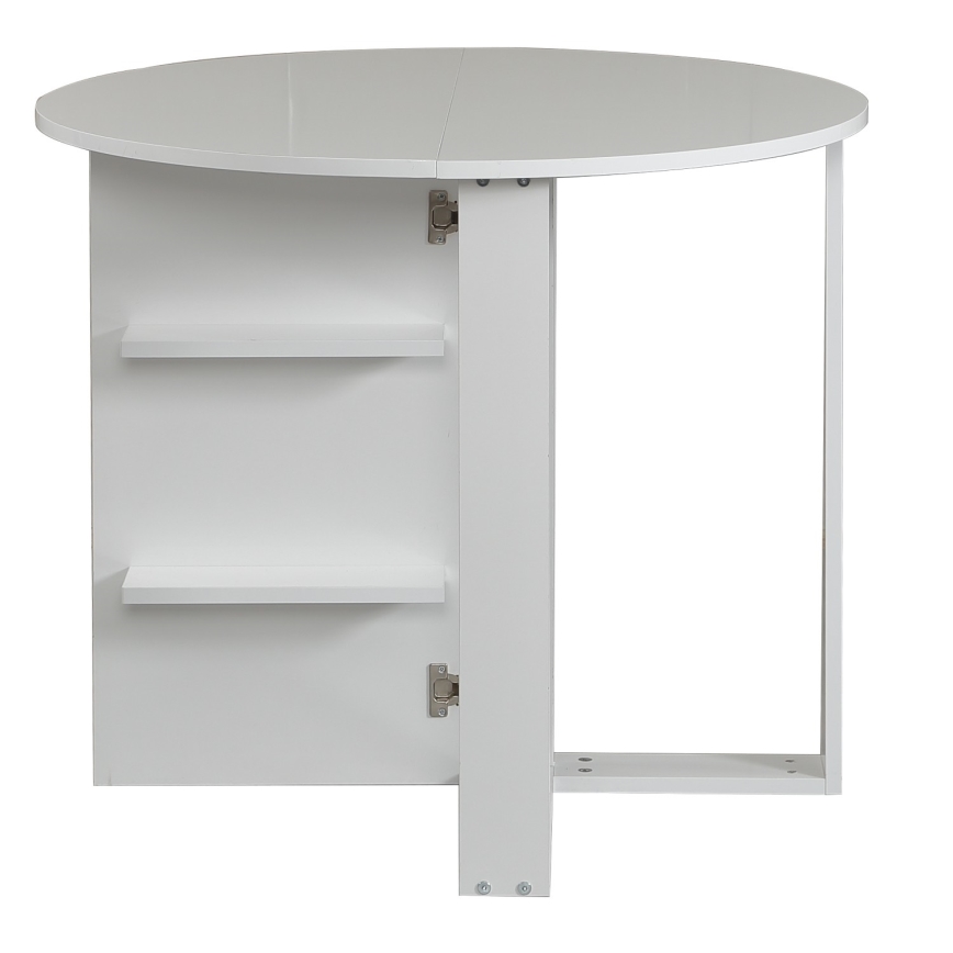 Saliekams galds MIDDLE 77x90 cm balts