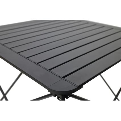 Saliekams kempinga galds 70x70cm antracīta