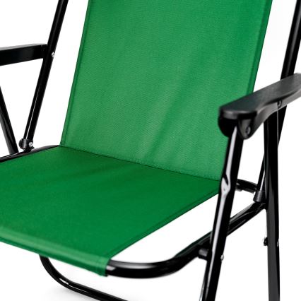 Saliekams kempinga krēsls zaļa