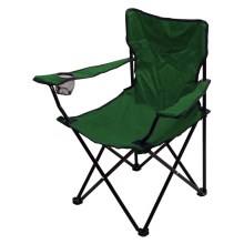 Saliekams kempinga krēsls zaļš