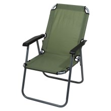 Saliekams kempinga krēsls, zaļš