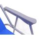 Saliekams kempinga krēsls zils/matēts hroms