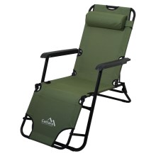 Saliekams regulējams krēsls zaļš/melns