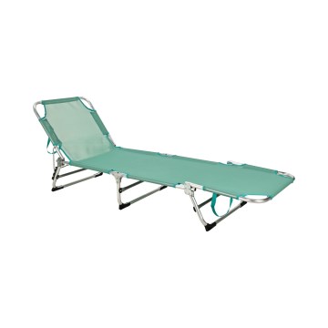 Saliekams regulējams šezlongs SUNO 56x190 cm tirkīzzils