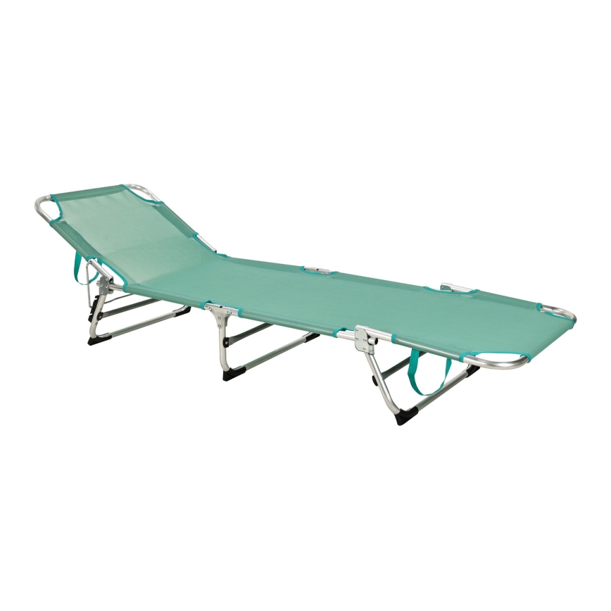 Saliekams regulējams šezlongs SUNO 56x190 cm tirkīzzils