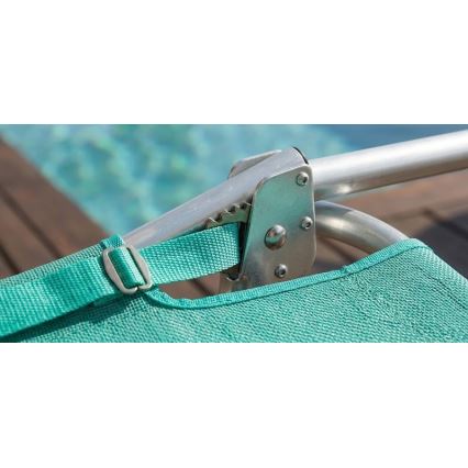Saliekams regulējams šezlongs SUNO 56x190 cm tirkīzzils