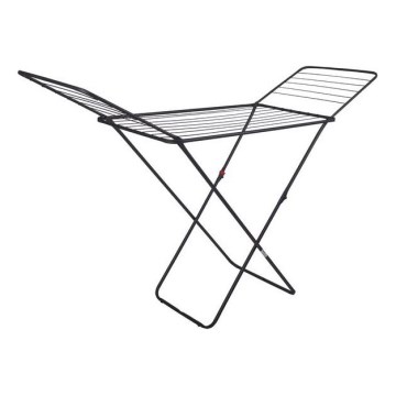 Saliekams veļas žāvētāja statīvs TORO 180x93 cm melna