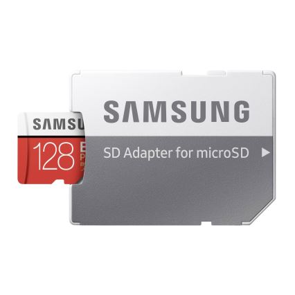 Samsung - MicroSDXC 128GB EVO+ U3 100MB/s + SD adapteris