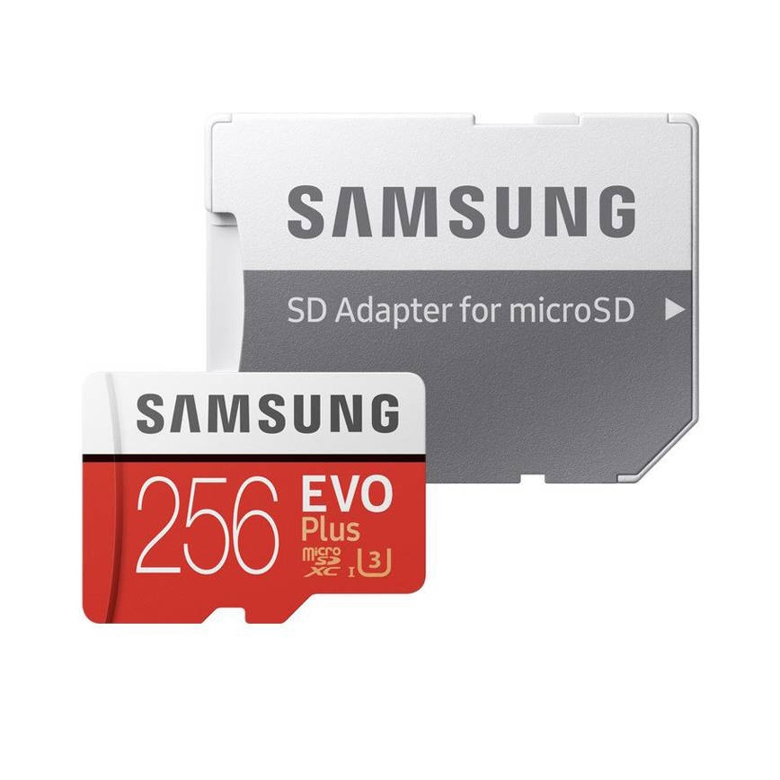 Samsung - MicroSDXC 256GB EVO+ U3 100MB/s + SD adapteris