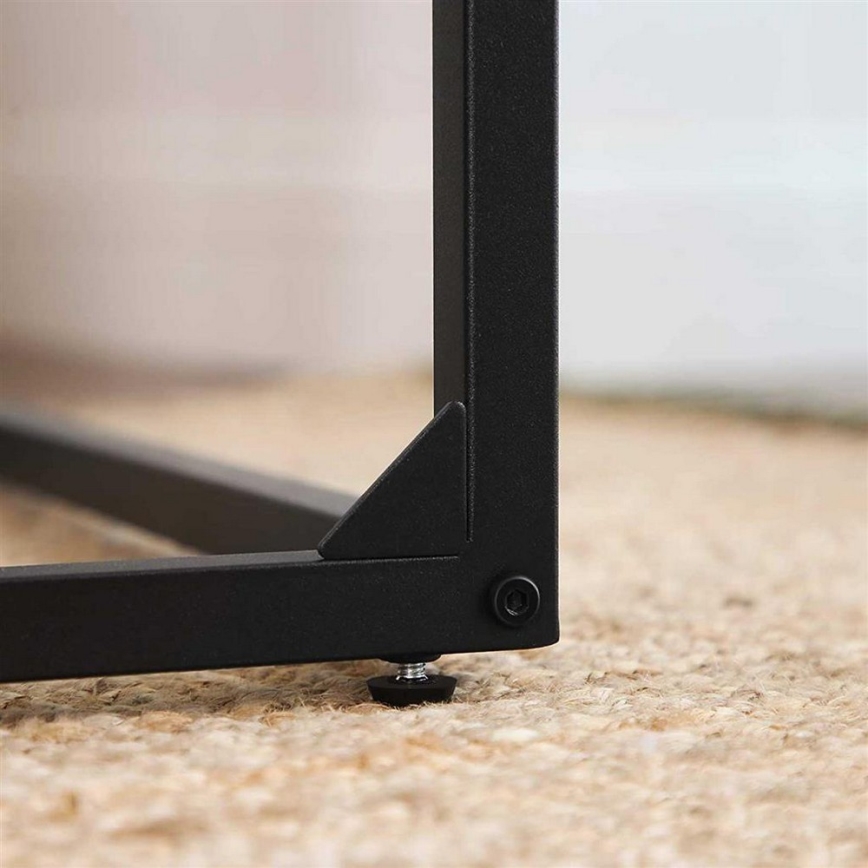 Sānu galdiņš ELDUR brūns/melns