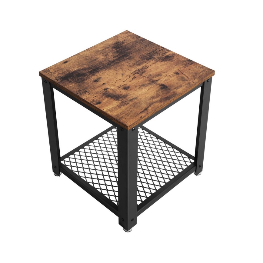 Sānu galdiņš ELDUR brūns/melns