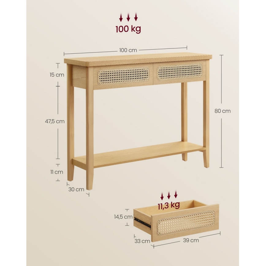 Sānu galdiņš FALKO brūns