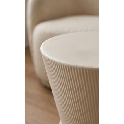 Sānu galdiņš PETIT, diametrs 29 cm, balts