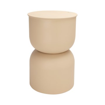 Sānu galdiņš PETIT, diametrs 31 cm, bēšs