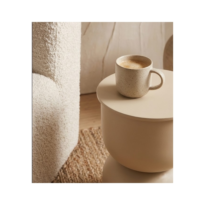 Sānu galdiņš PETIT, diametrs 31 cm, bēšs