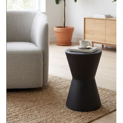 Sānu galdiņš PETIT Ø 29 cm, melns