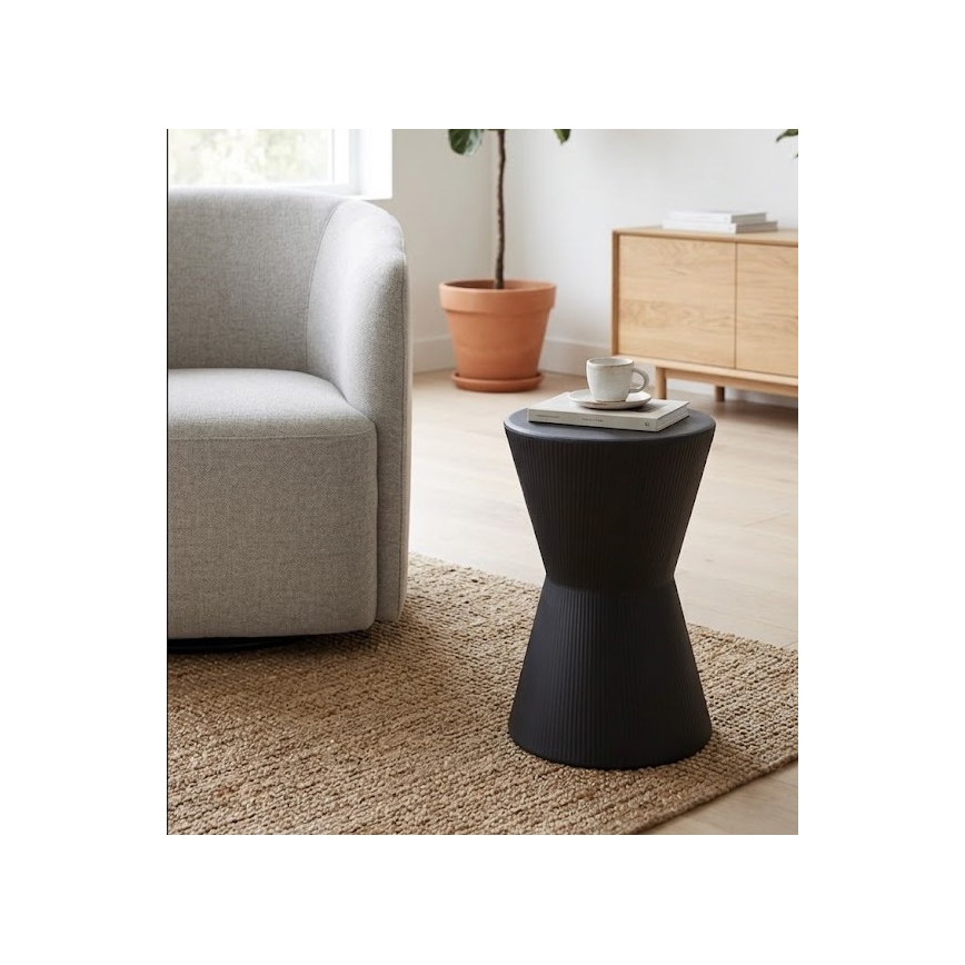 Sānu galdiņš PETIT Ø 29 cm, melns