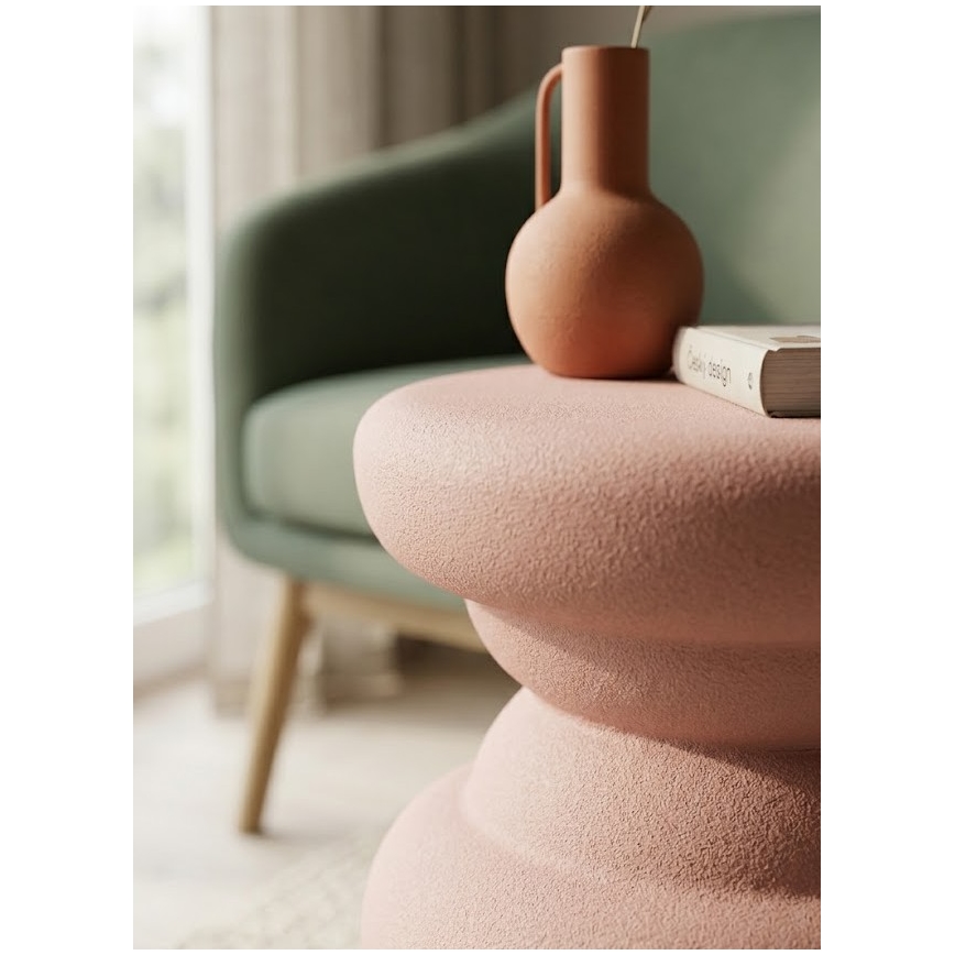 Sānu galdiņš PETIT Ø 31 cm rozā