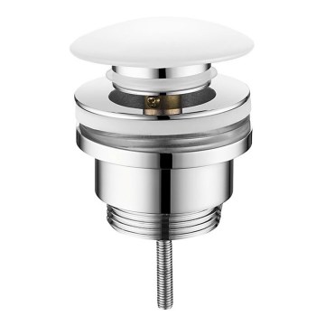 Sapho - Click-Clack izlietnes aizbāžnis Ø 6,4 cm, keramika/spīdīgs hroms