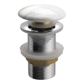 Sapho - Click-Clack izlietnes aizbīdnis DALMA, Ø 6,7 cm, Carrara