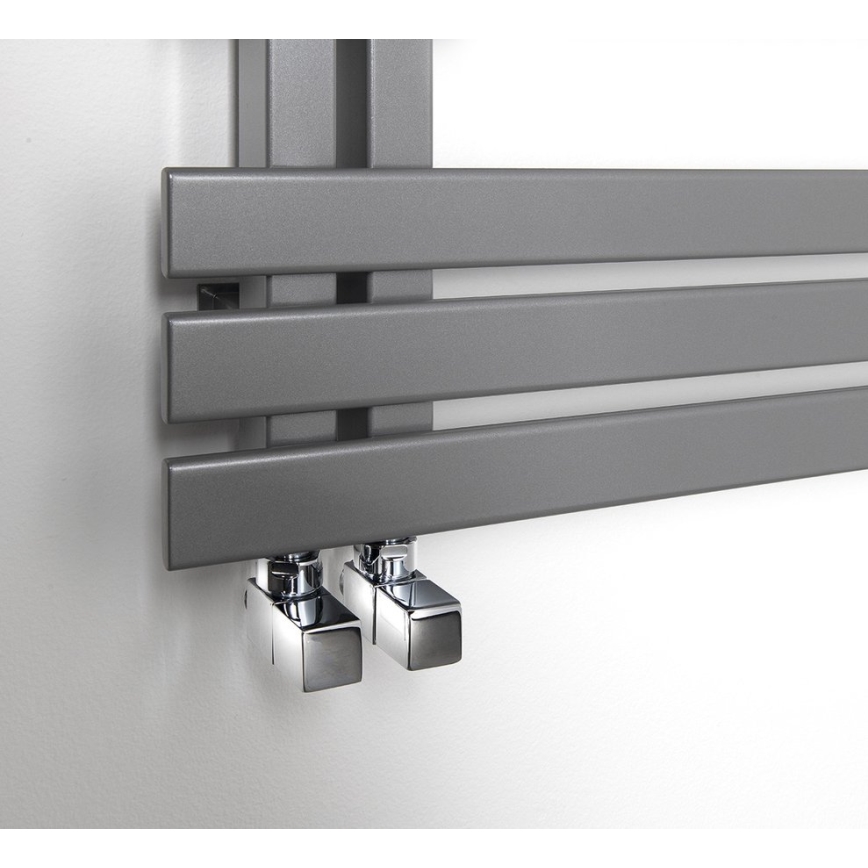 Sapho - CUBE leņķa vārstu savienojumu komplekts, 2 gab., spīdīgs hroms