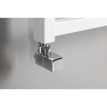 Sapho - CUBE leņķa vārstu savienojumu komplekts, 2 gab., spīdīgs hroms