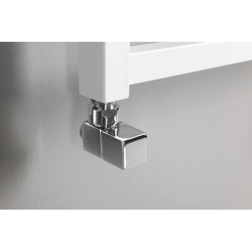 Sapho - CUBE leņķa vārstu savienojumu komplekts, 2 gab., spīdīgs hroms