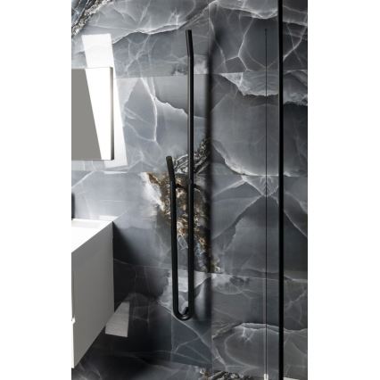 Sapho - Elektrisks dvieļu žāvētājs ar taimeri DUOPASSO 45W 170x12 cm matēta melna