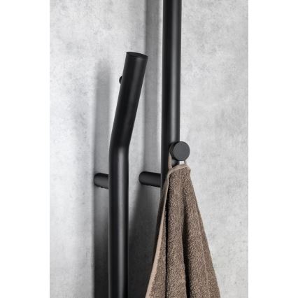 Sapho - Elektrisks dvieļu žāvētājs ar taimeri DUOPASSO 45W 170x12 cm matēta melna
