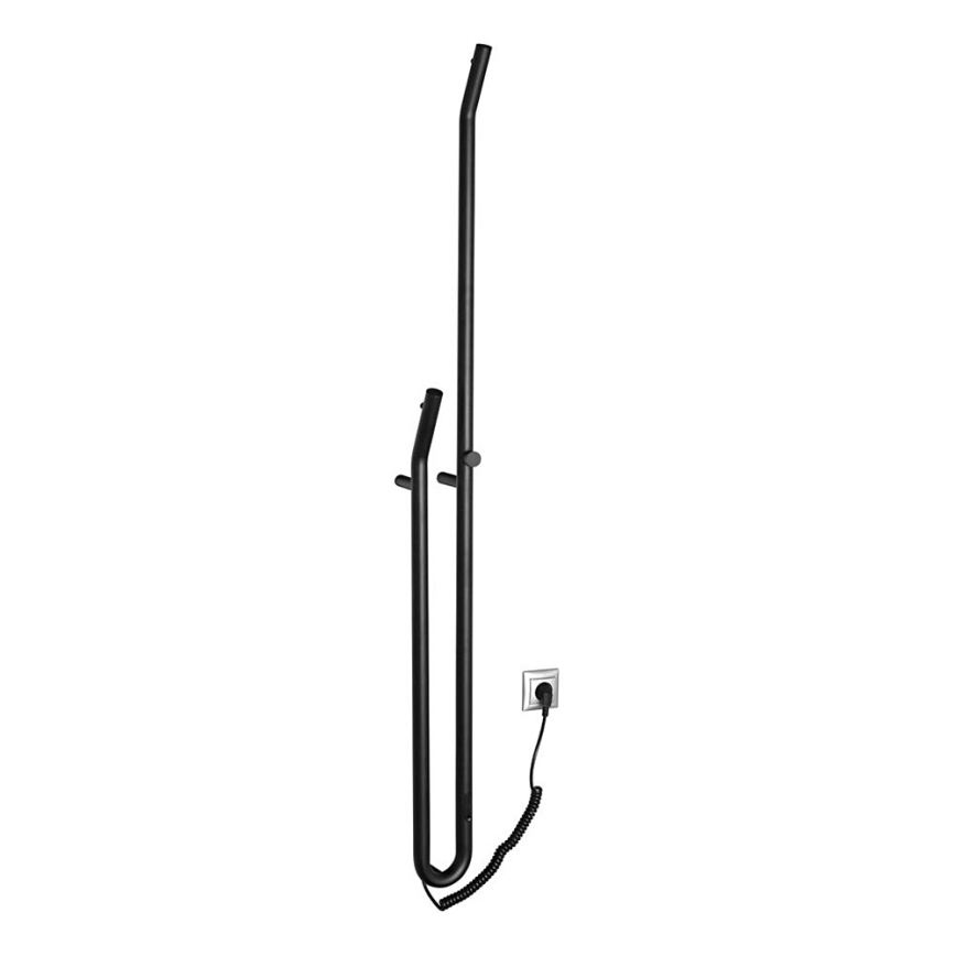 Sapho - Elektriskais dvieļu žāvētājs ar taimeri DUOPASSO 45W/230V 170 cm matēts melna