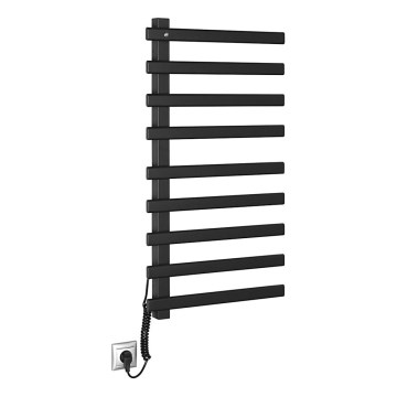 Sapho - Elektriskais dvieļu žāvētājs ELCOR, 128 W, 92 x 48 cm, matētā melnā krāsā