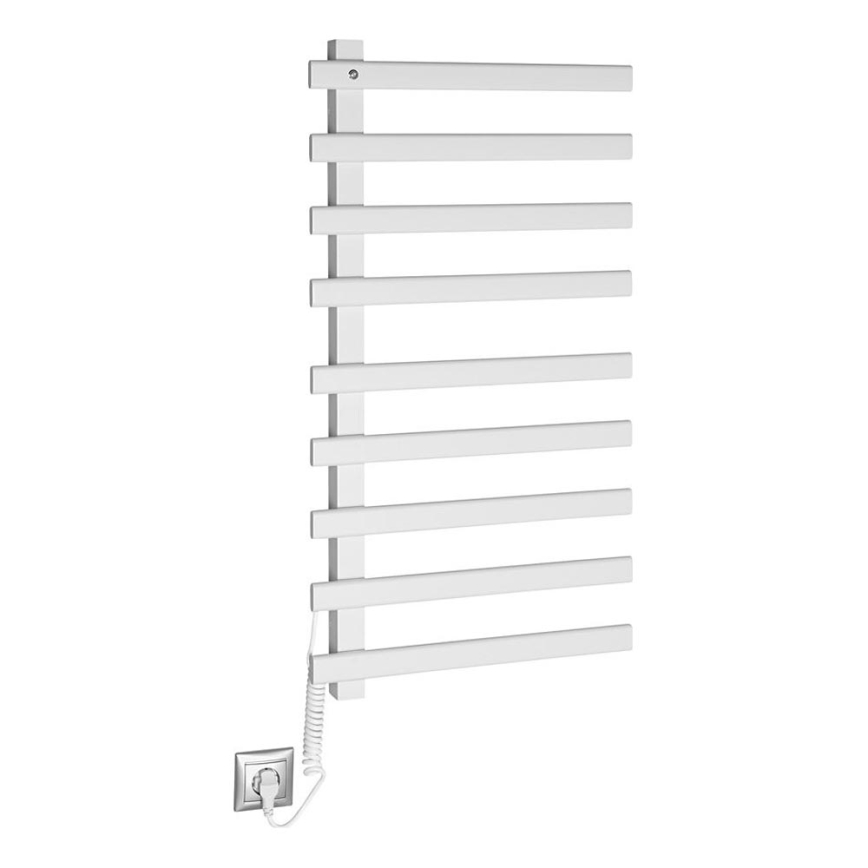 Sapho - Elektriskais dvieļu žāvētājs ELCOR 128W/230V 92 cm matēts balts pa kreisi
