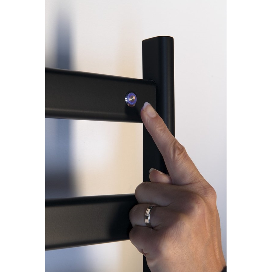 Sapho - Elektriskais dvieļu žāvētājs ELIAS 105W/230V 49x73 cm matēta melna