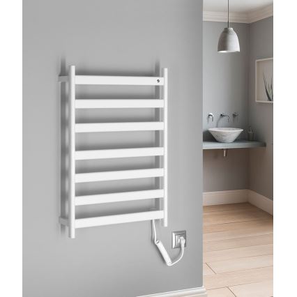 Sapho - Elektriskais dvieļu žāvētājs ELIAS 105W 73x49 cm matēta balta