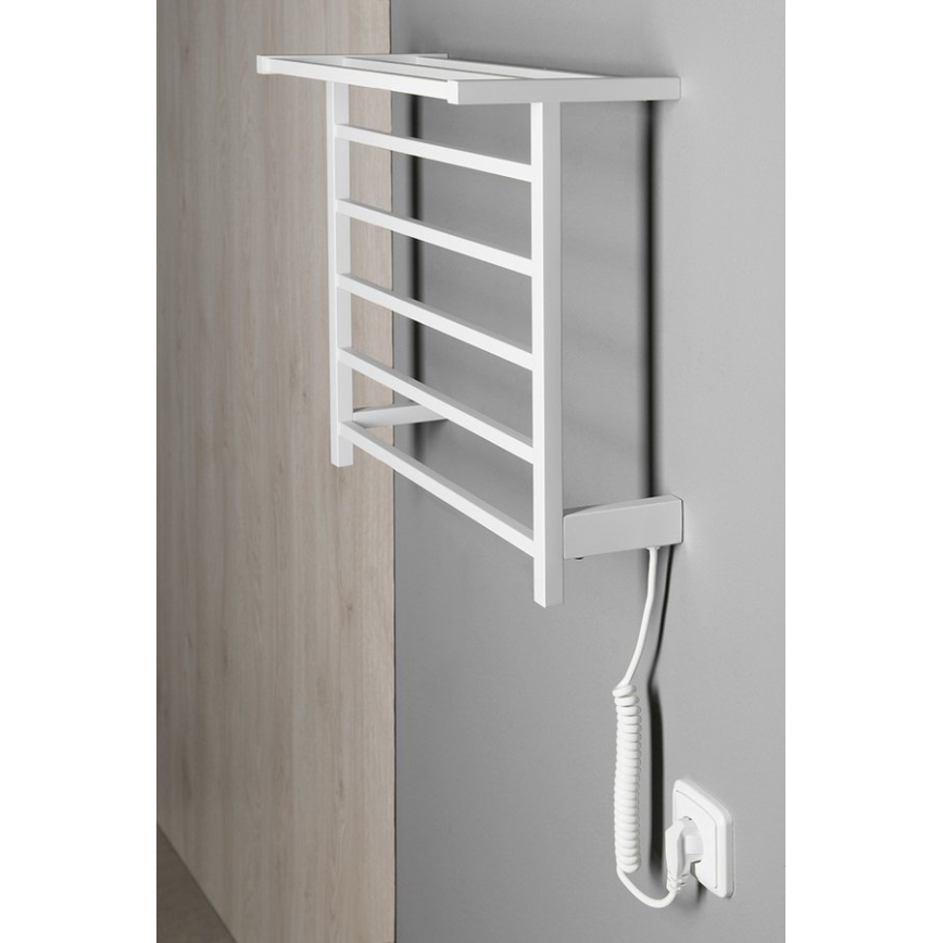 Sapho - elektriskais dvieļu žāvētājs ELZOR 60 W, 47 x 50 cm, matētā baltā krāsā