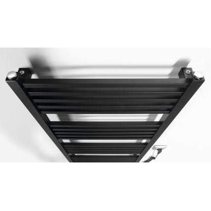 Sapho - Elektriskais dvieļu žāvētājs METRO-E 400 W 106 x 50 cm matētā melnā krāsā