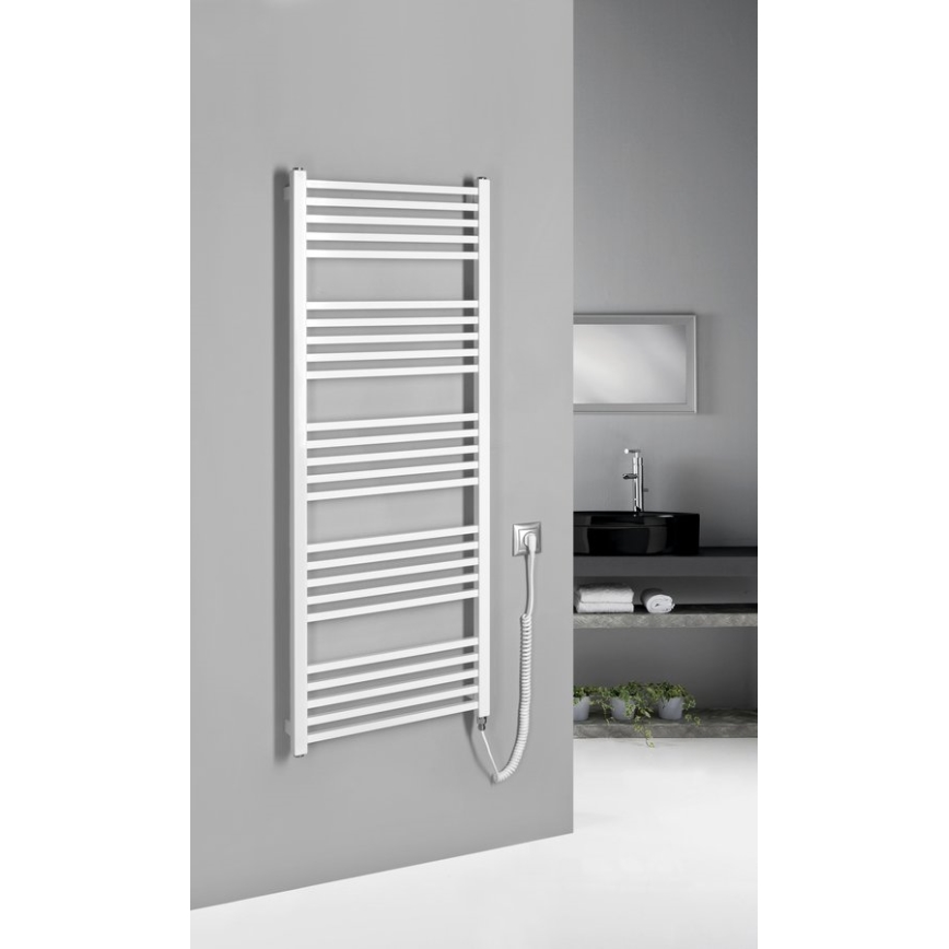Sapho - Elektriskais dvieļu žāvētājs METRO-E 500W 134x50 cm balts