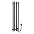 Sapho - Elektriskais dvieļu žāvētājs PAPINADO 85W 120x26 cm matēts melns